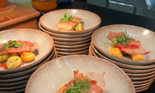 Gerichte vom Kochevent im Schlosshotel Fleesensee