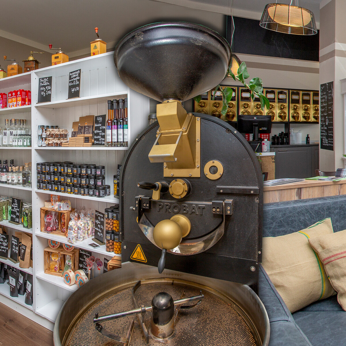 die Kaffeerösterei ist ein Café am Fleesensee