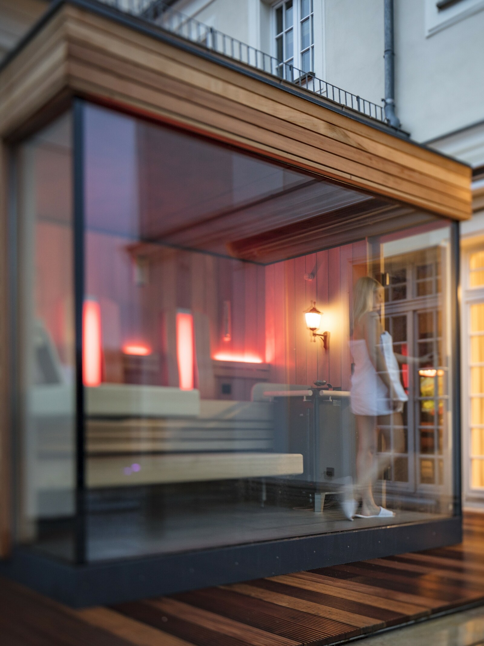 Turmsuite, Hotel Zimmer mit eigener Sauna