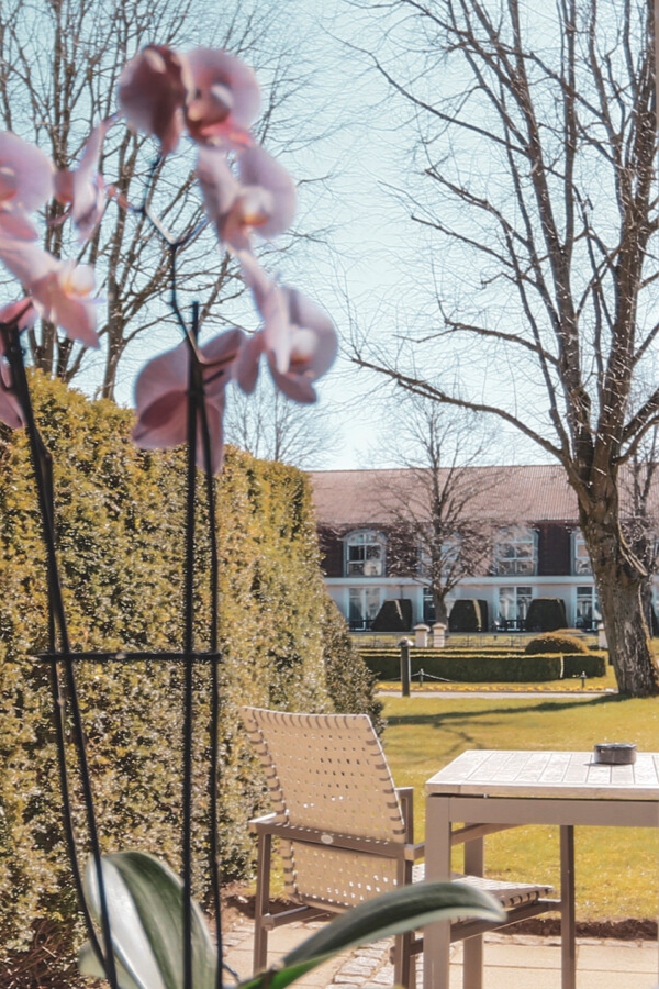 Terrasse vom SCHLOSS Deluxe Zimmer