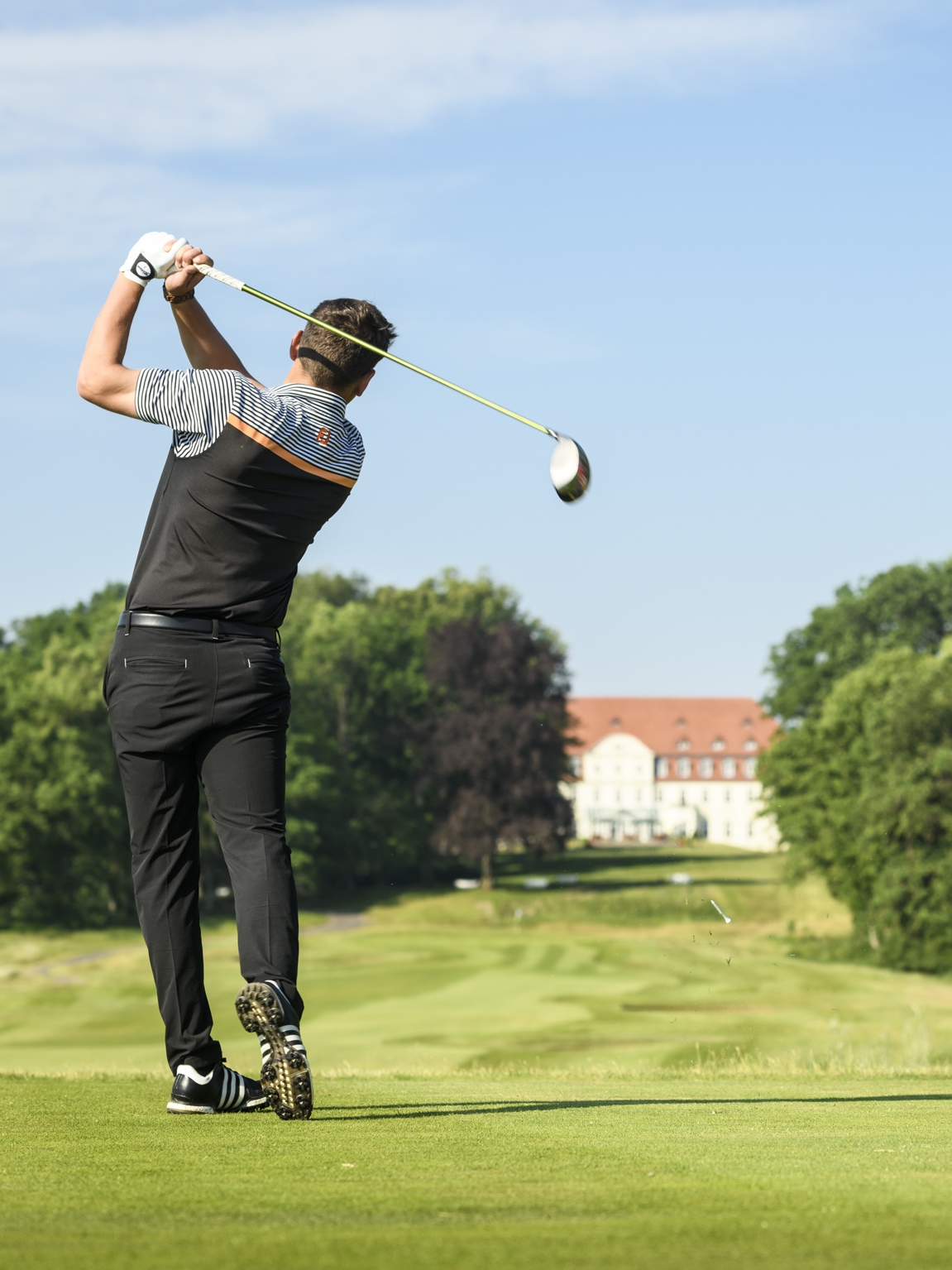 Abschlag beim Golf Fleesensee