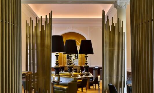 Der Eingang zum Restaurant Blüchers.