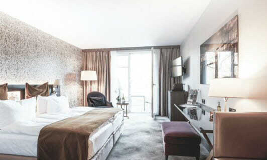 Ein Park Zimmer im Schlosshotel Fleesensee.
