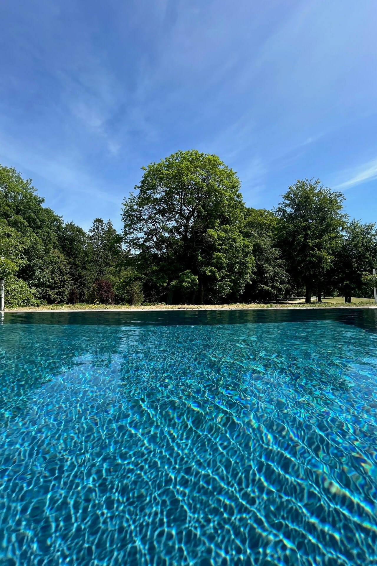 Der Pool des Schloss Fleesensee.