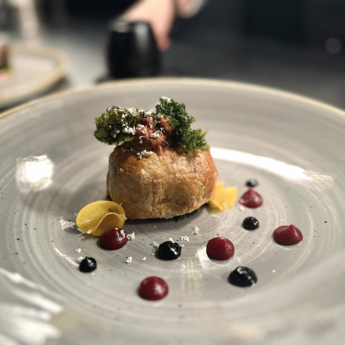 Ein Gourmet-Gericht von der Herbstkarte des Blüchers Restaurants.
