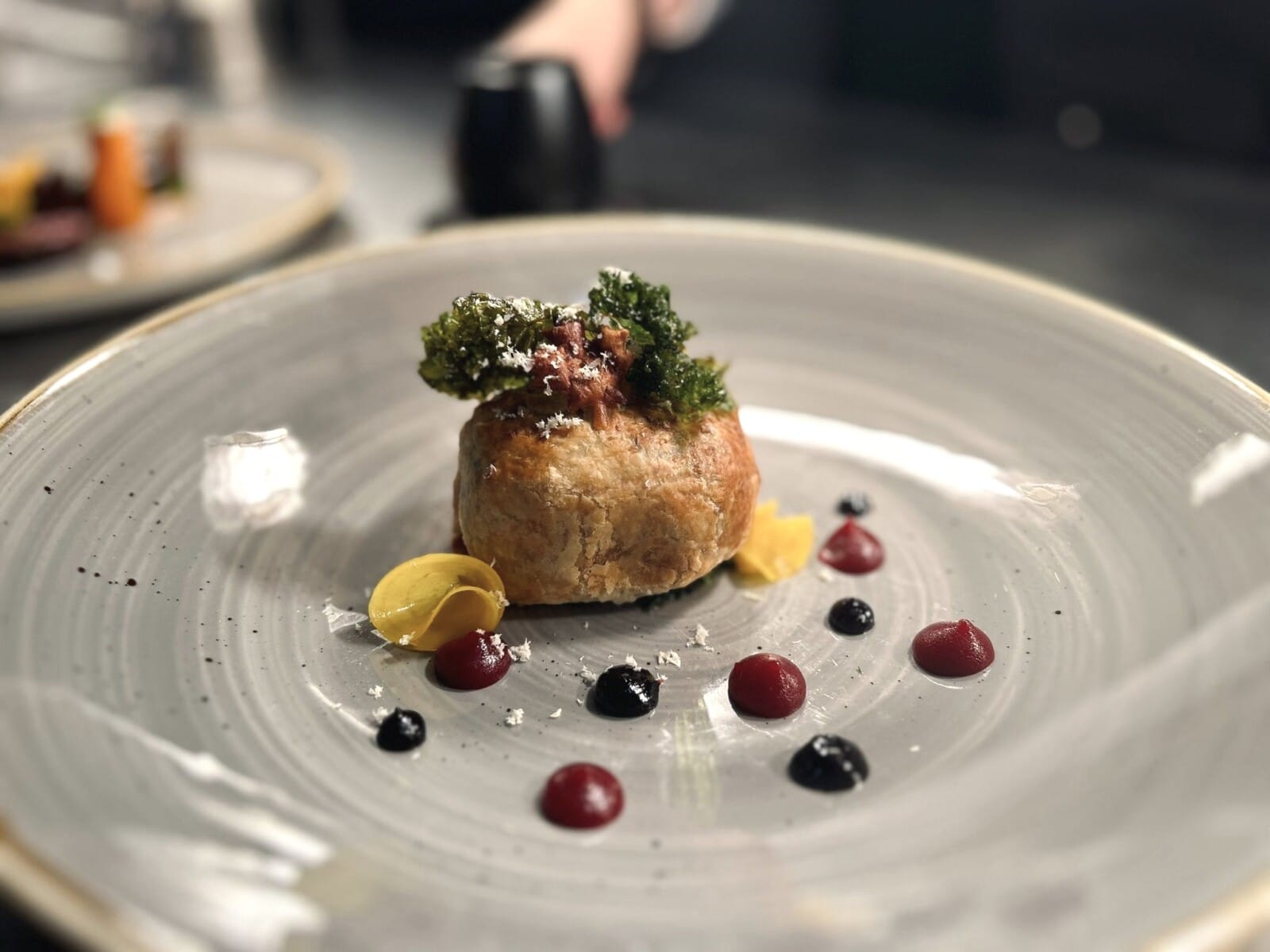 Ein Gourmet-Gericht von der Herbstkarte des Blüchers Restaurants.