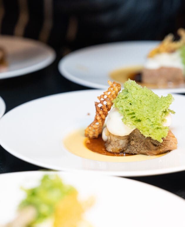 Gourmet Menü beim Flanierball im Schlosshotel Fleesensee